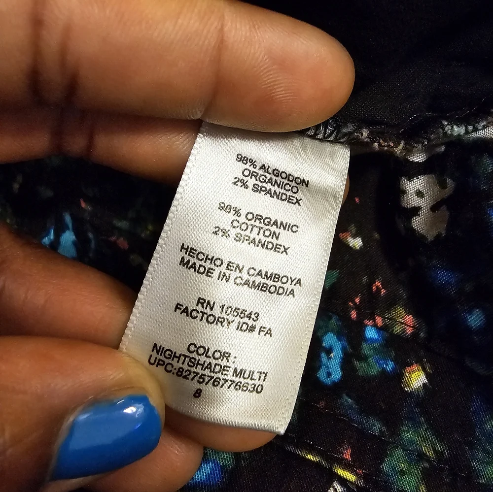 Derek Lam Nightshade MultiColor Art To Wear Casual Printed Pants Size 8 - Picture 7 of 9